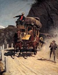 Rudolf Koller Zweispannige Gotthardpost china oil painting image